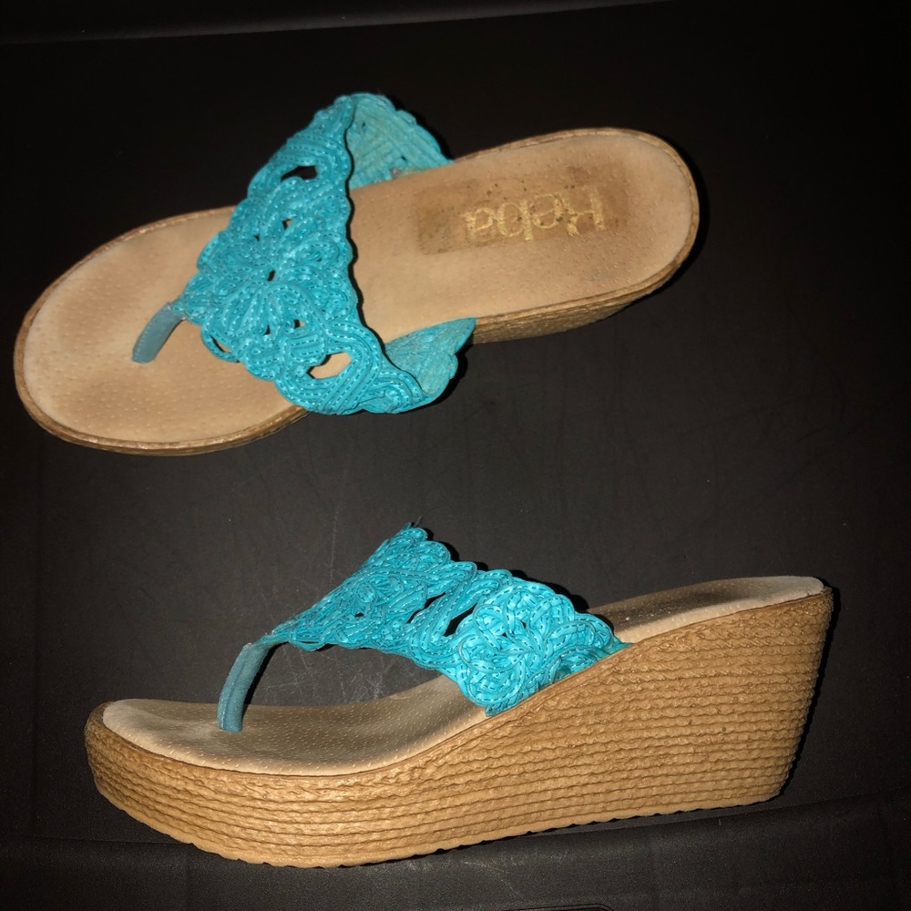 Teal Wedges